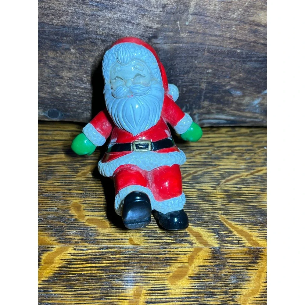 Vintage 1985 George Good Santa Claus Figurine Reclining Christmas Decor 3 Inch